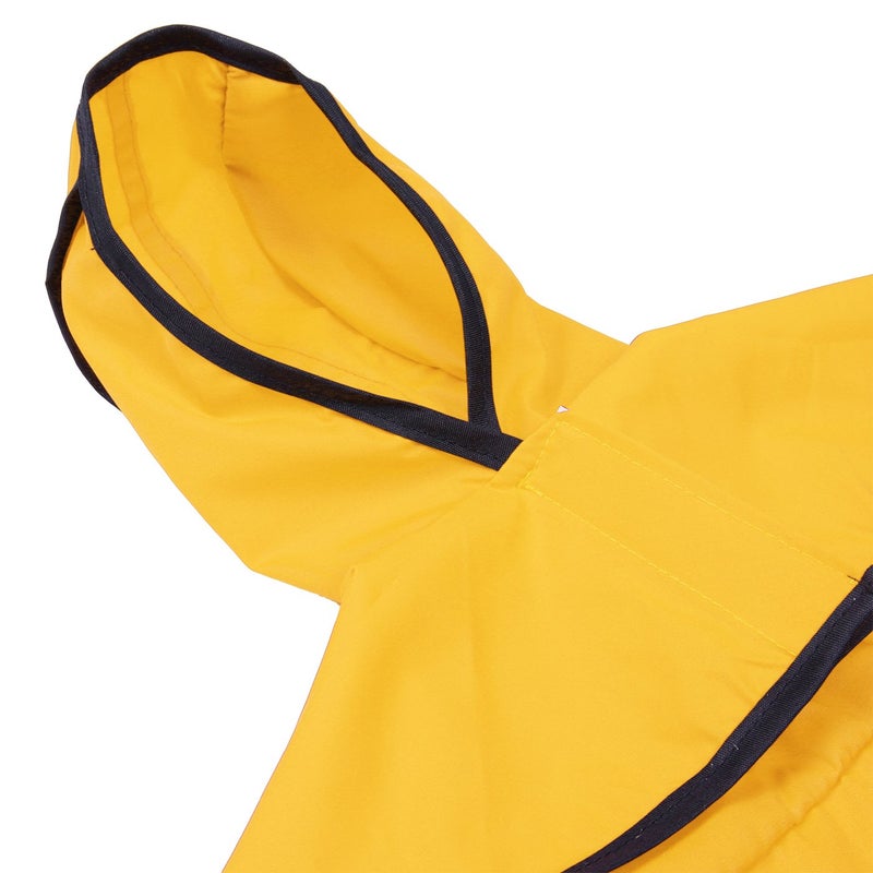 HDE Dog Raincoat Jacket Reflective Adjustable Hooded Pet Poncho Rain Coat with Leash Hole for Small to X-Large Dogs Yellow - XL - Image 4